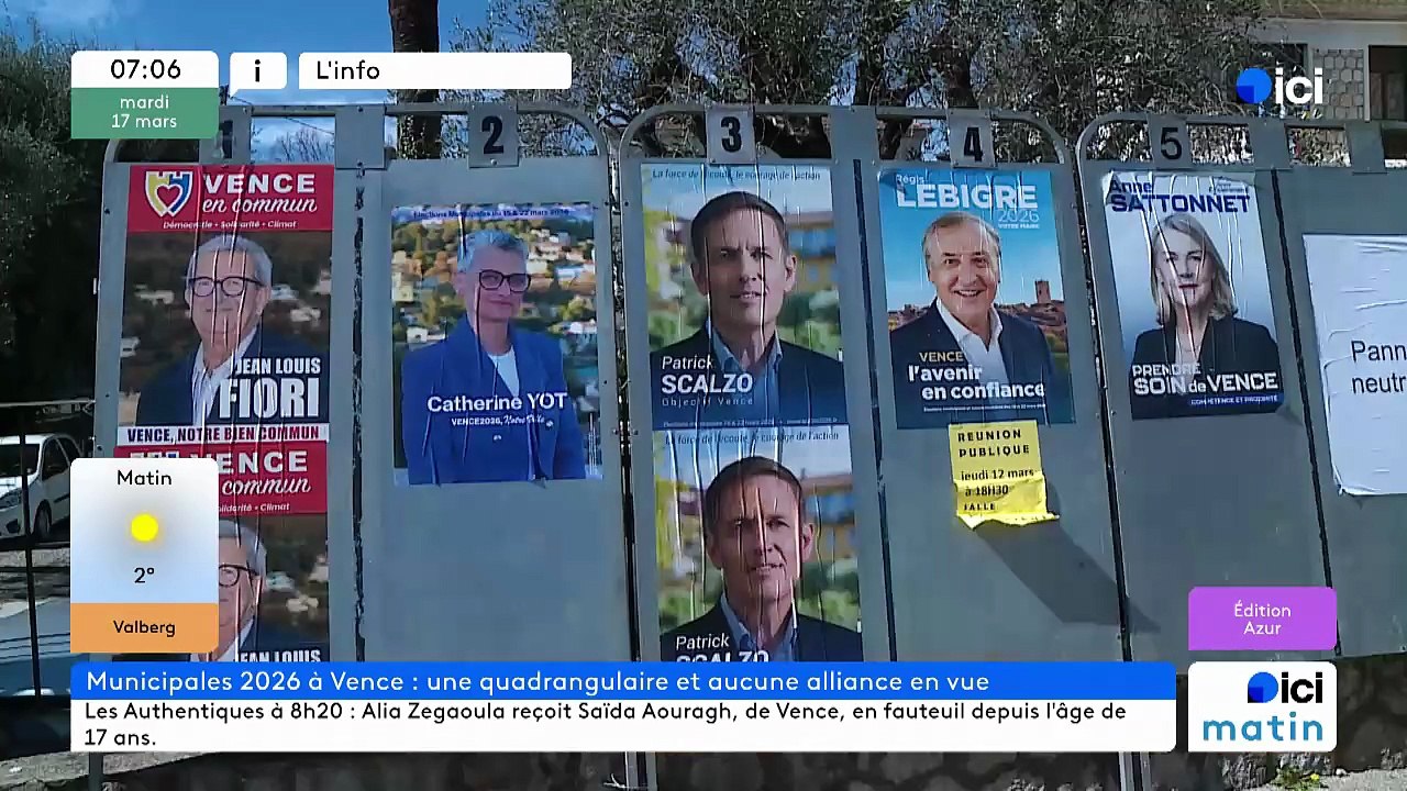 17/03/2026 - ici matin par ici Azur en vidéo