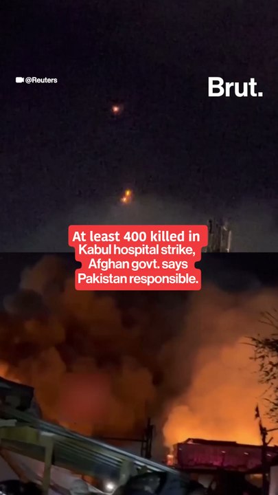 At least 400 killed in Kabul hospital strike, Afghan government says Pakistan responsible