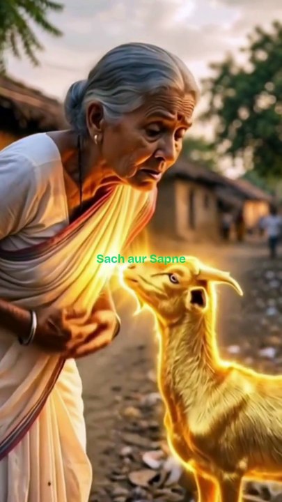 सोने की बकरी ने बदल दी दादी की किस्मत 🐐 #goat