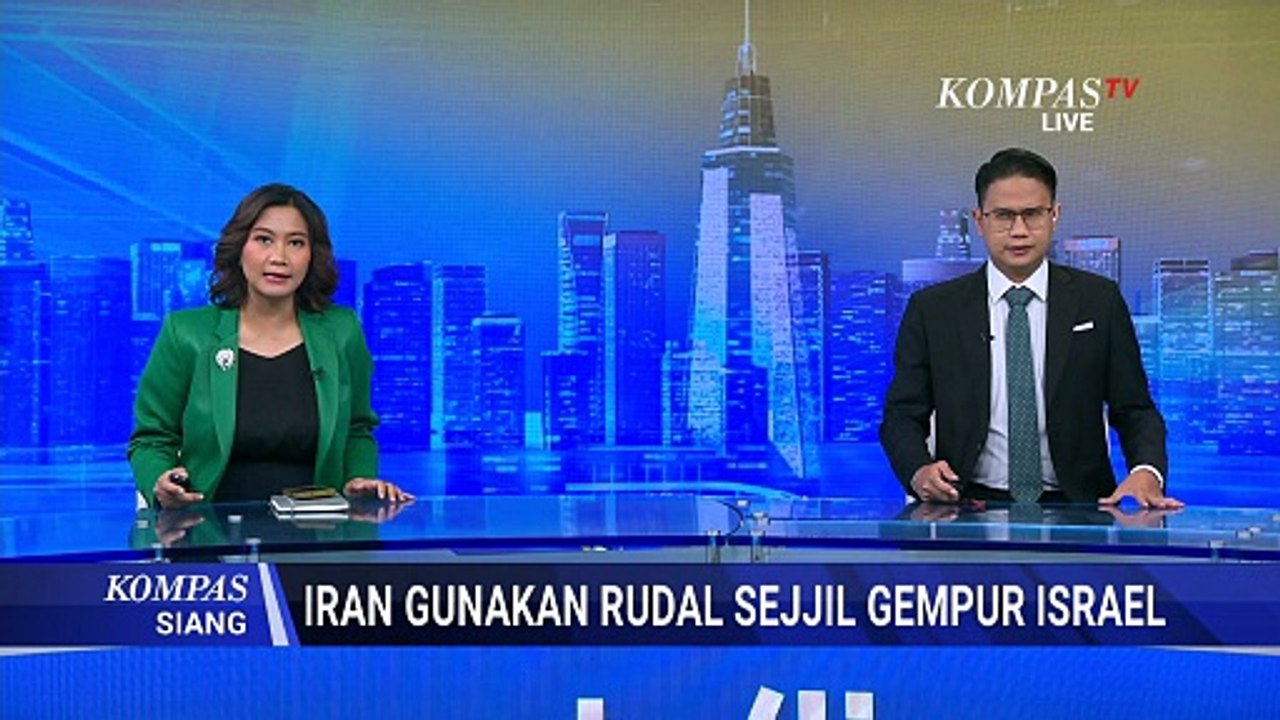 Iran Luncurkan Rudal Sejjil untuk Pertama Kali, Targetkan Situs Strategis Israel | KOMPAS SIANG