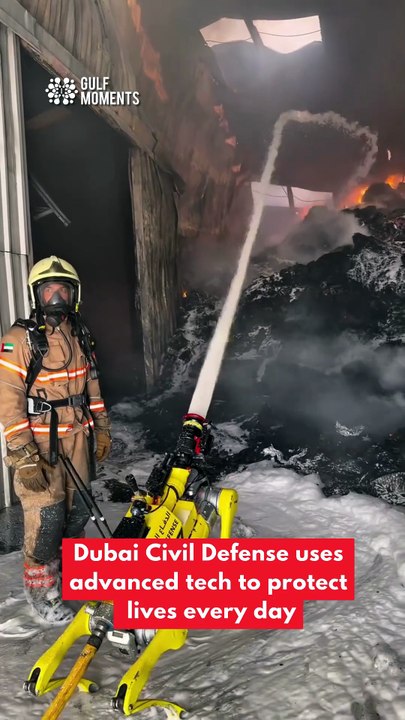 Meet Dubai Civil Defence’s Robot