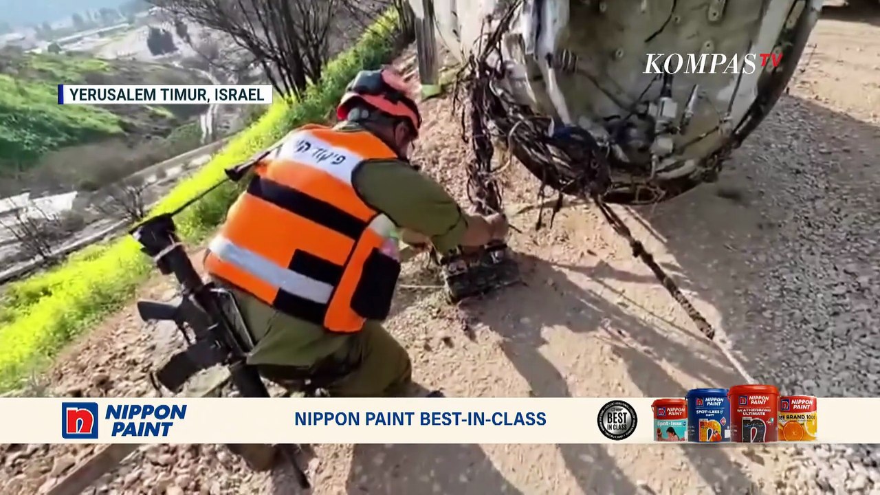 Penampakan Pecahan Rudal Iran yang Jatuh di Yerusalem Timur | KOMPAS PETANG