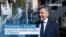 Municipales à Marseille : Franck Allisio a déposé sa liste et appelle les électeurs de droite à le rejoindre