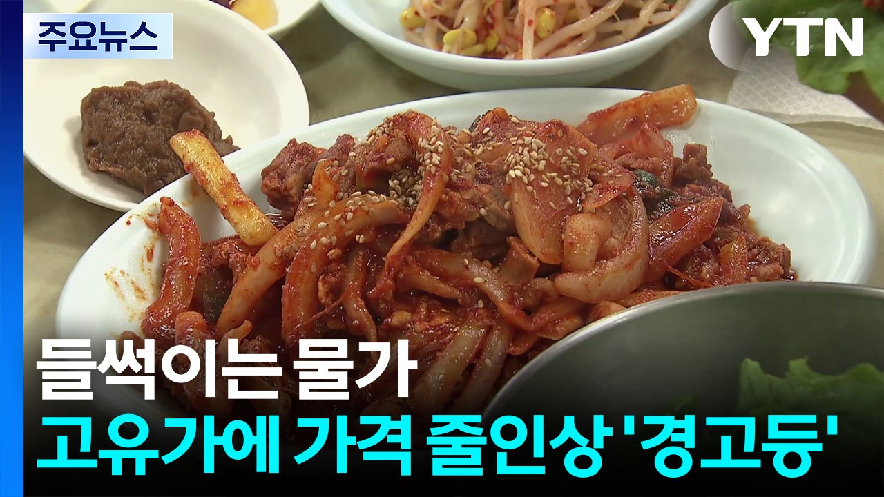 들썩이는 물가...고유가에 가격 줄인상 '경고등' / YTN