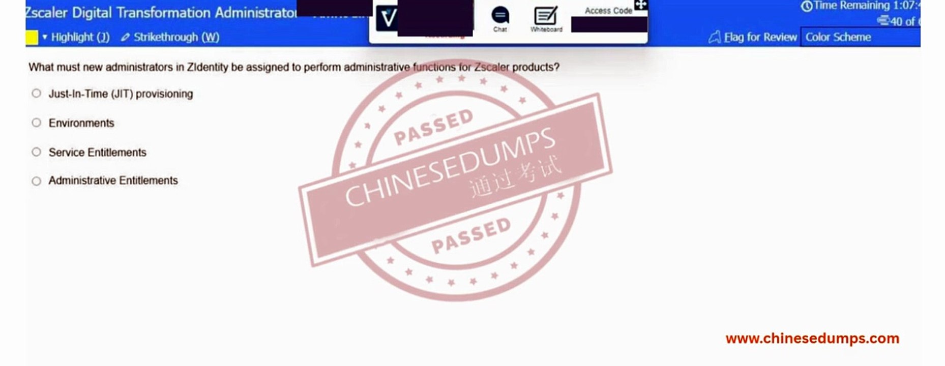 Zscaler Digital Transformation Administrator (ZDX-ADMIN)