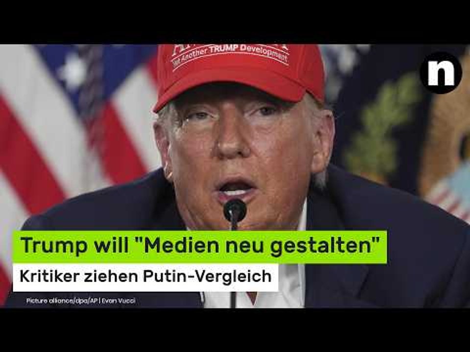 Donald Trump: Trump will 'Medien neu gestalten' - Kritiker ziehen Putin-Vergleich