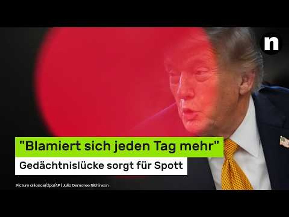 Donald Trump: 'Blamiert sich jeden Tag mehr' - Gedächtnislücke sorgt für Spott
