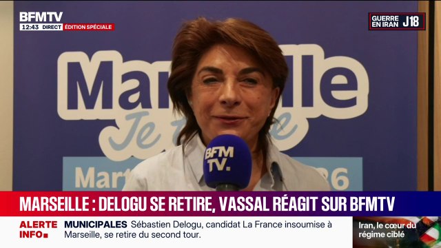 Retrait de Sébastien Delogu à la mairie de Marseille: Il y a une véritable tambouille qui ne m'intéresse pas , réagit Martine Vassal (LR)