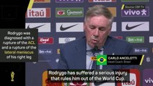 Brazil is waiting for him at the next World Cup  - Ancelotti on Rodrygo's injury