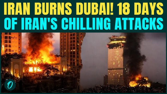 RAW FOOTAGE: Iran’s Shahed Drones BOMB Dubai- CHILLING Attacks in 18 Days | Airport, Buildings HIT