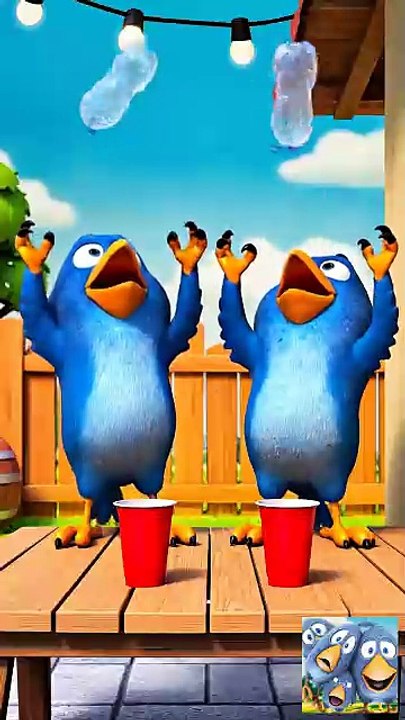 The Ultimate Bird Trick Shot Duo 🤯 Talking Birds On A Wire Game
