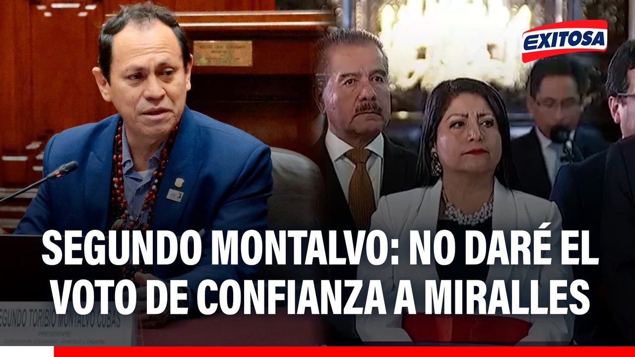 Segundo Montalvo afirma que NO DARÁ el voto de confianza al Gabinete de Denisse Miralles