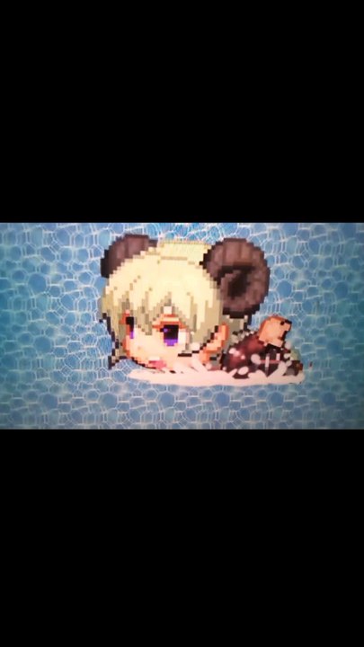 This is how little monster (giant girl club 2) is swimming
