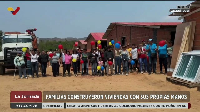 En Anzoátegui familias construyen sus viviendas con sus propias manos