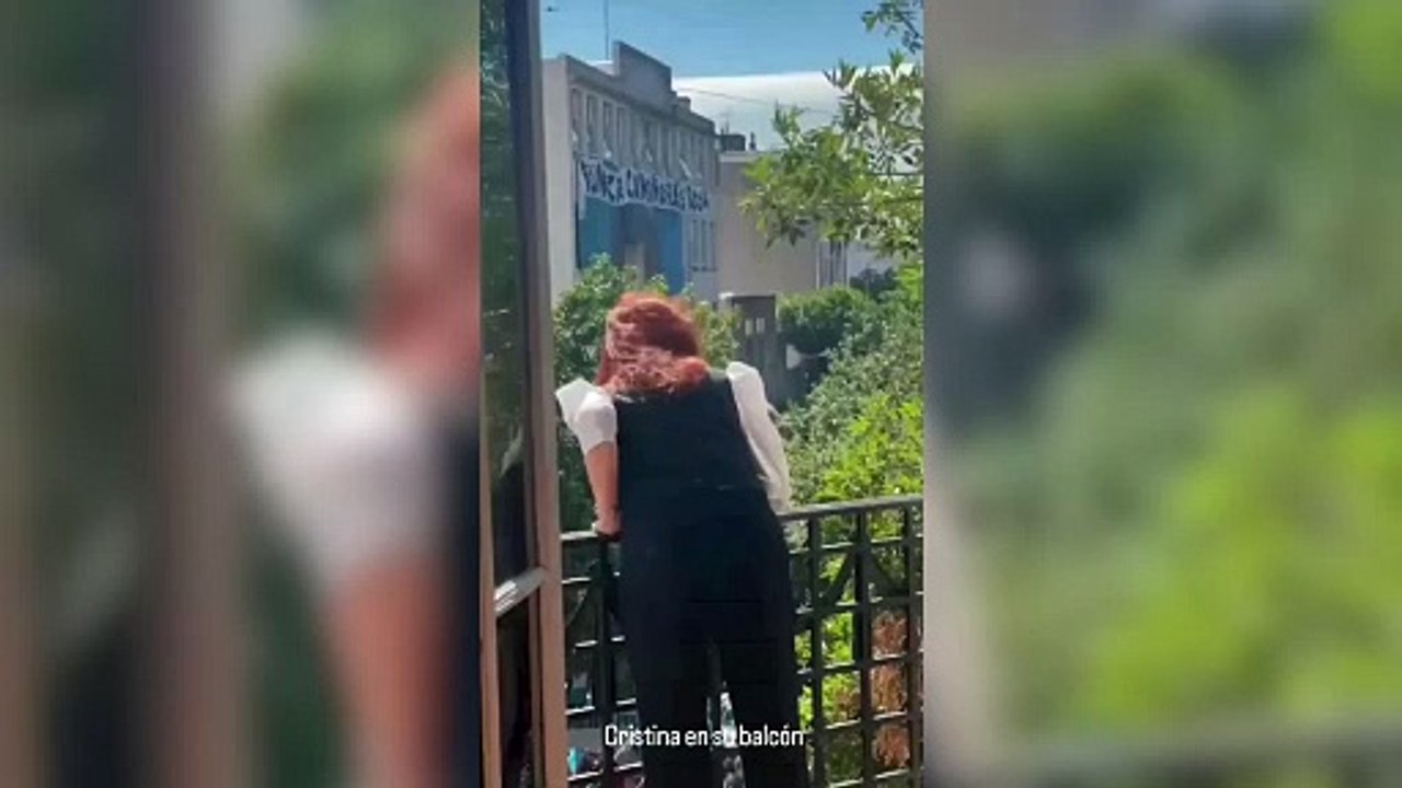 El video publicado por Máximo Kirchner de Cristina en su balcón