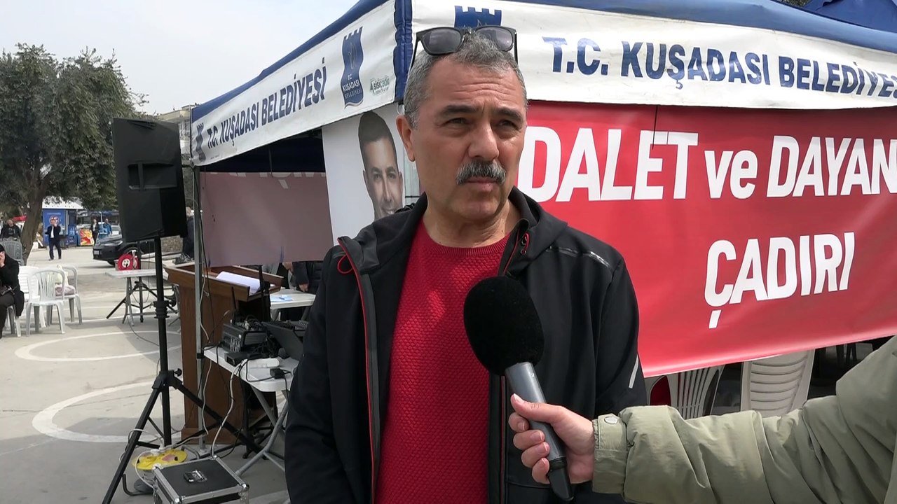 Kuşadalılar Ömer Günel için meydandan ayrılmıyor: Ona güvenimiz, inancımız tam!