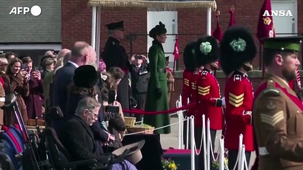 San Patrizio, Kate Middleton alla parata delle Irish Guards