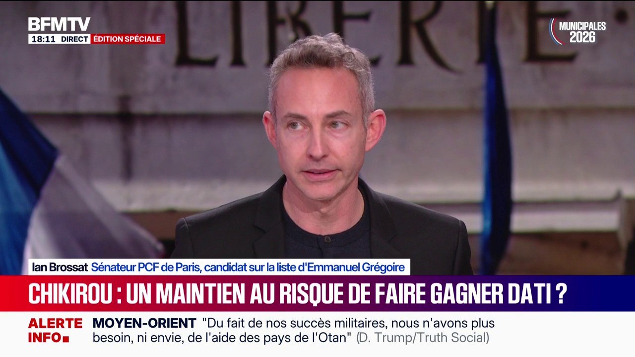 Municipales 2026: “Sophia Chikirou aurait dû se désister comme Sébastien Delogu à Marseille”, affirme Ian Brossat, sénateur PCF de Paris