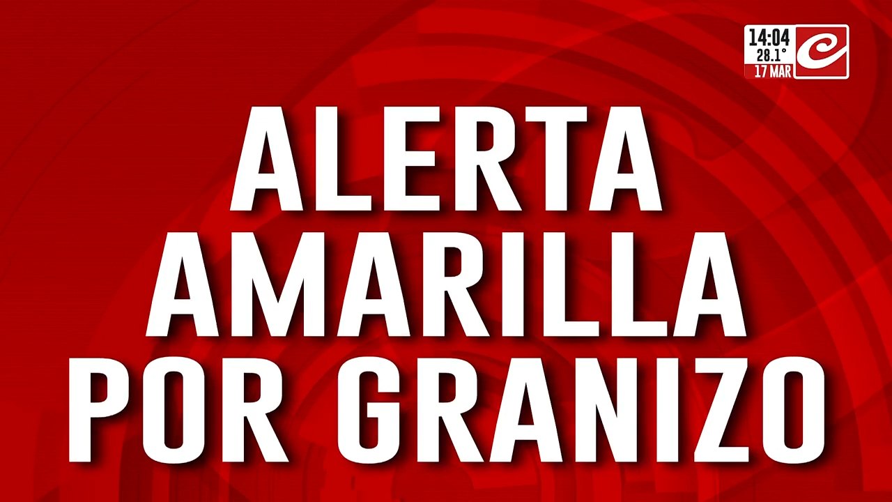 Alerta amarilla por granizo: diluvia en Buenos...