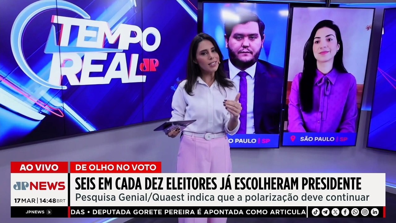 Eleições 2026: Lula e Flávio Bolsonaro possuem eleitores mais convictos | TEMPO REAL