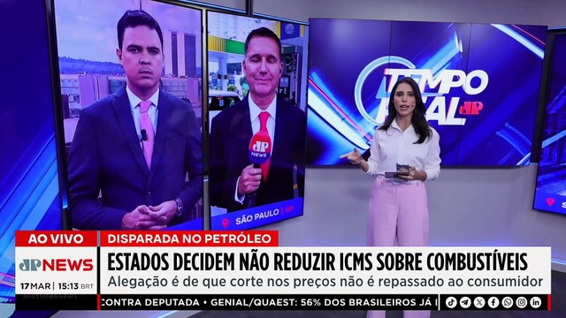 Estados decidem não reduzir ICMS sobre combustíveis após alta no preço do petróleo | TEMPO REAL