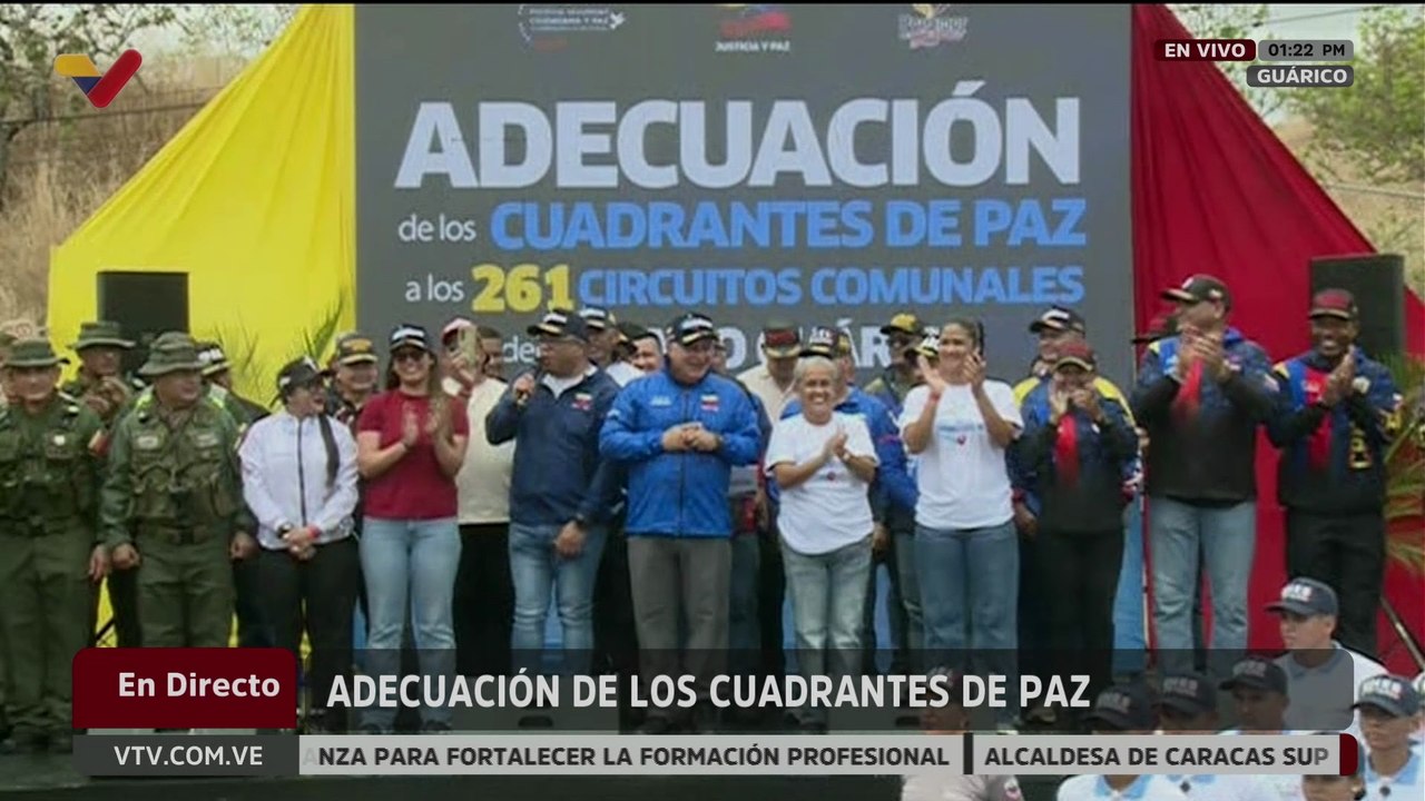 Vpdte. Sec. Diosdado Cabello realiza adecuación de los Cuadrantes de Paz en Guárico