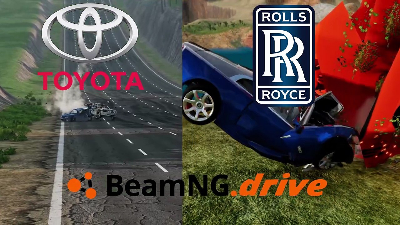 Ultra-Luxury Sedan vs Coupe – Toyota Century vs Rolls-Royce Wraith (BeamNG)