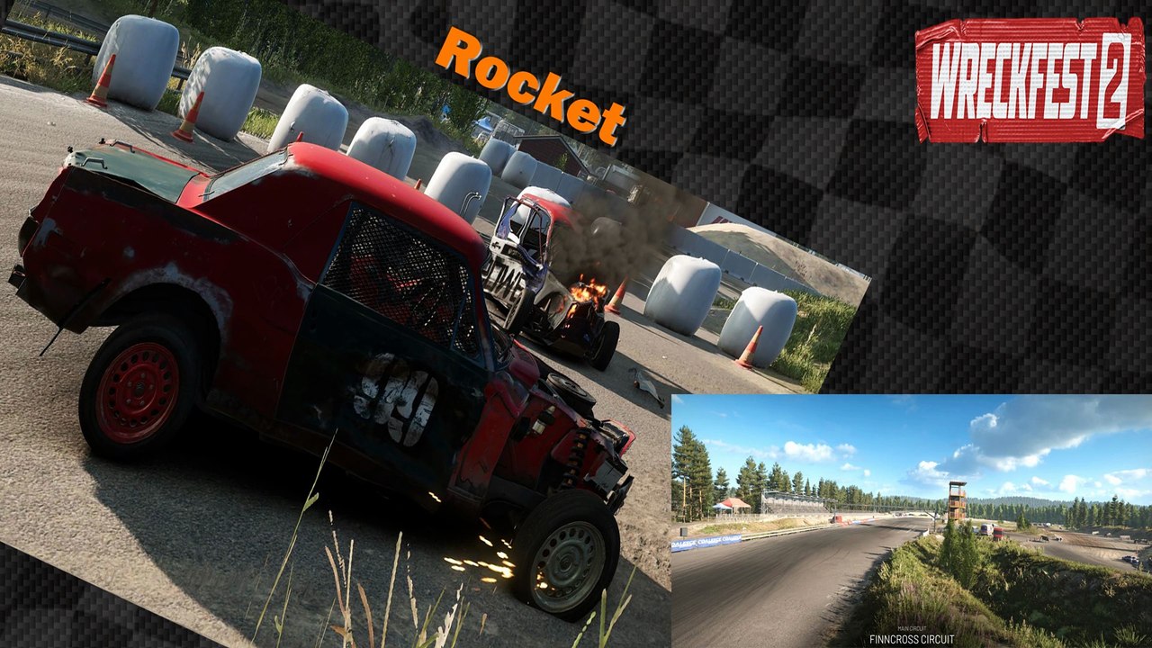Tour de piste à Finncross en Rocket sur Wreckfest 2