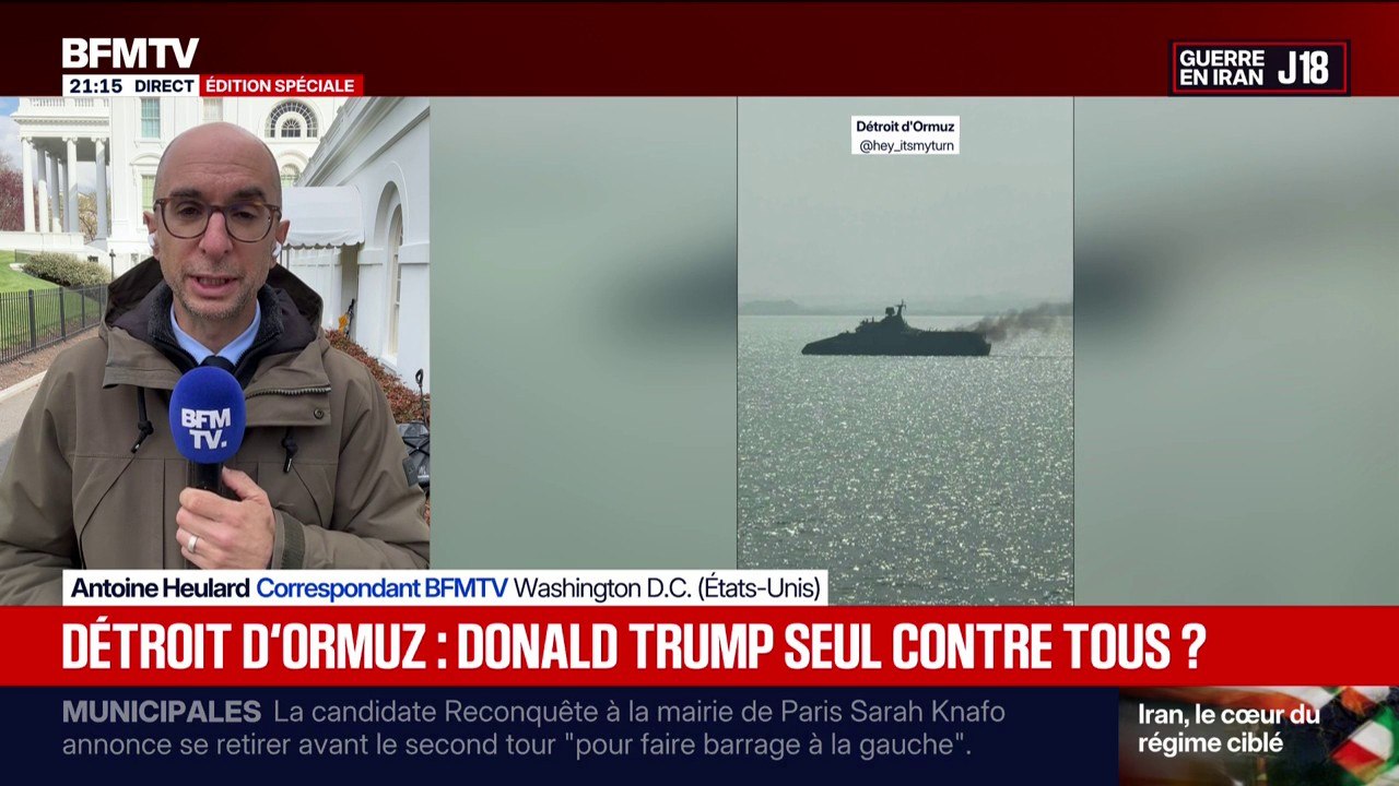 Donald Trump subit un revers diplomatique après le refus de plusieurs pays de sécuriser le détroit d’Ormuz