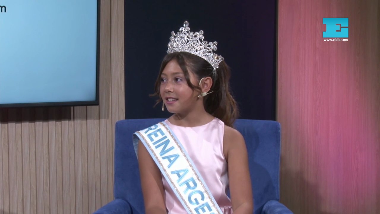 Eva, la platense mini Reina Argentina, que representará al país en la Fashion Week de Milán