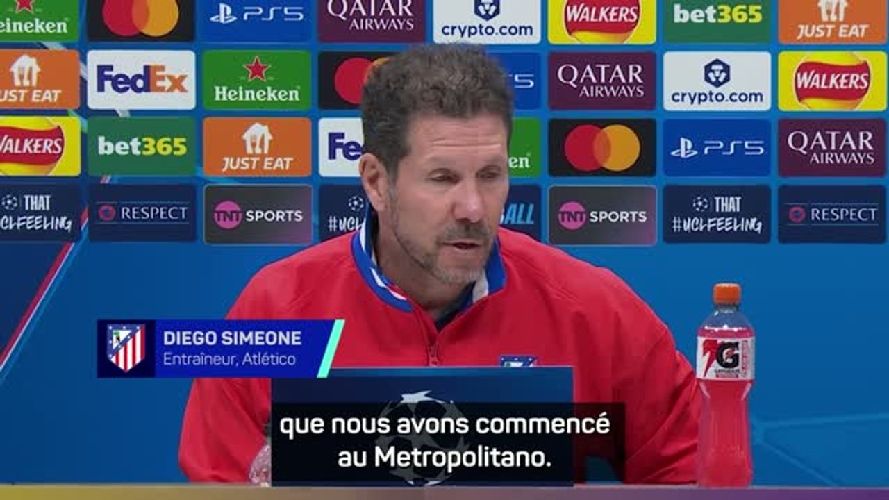 Atlético - Simeone : "Nous devons rester fidèles à notre identité"