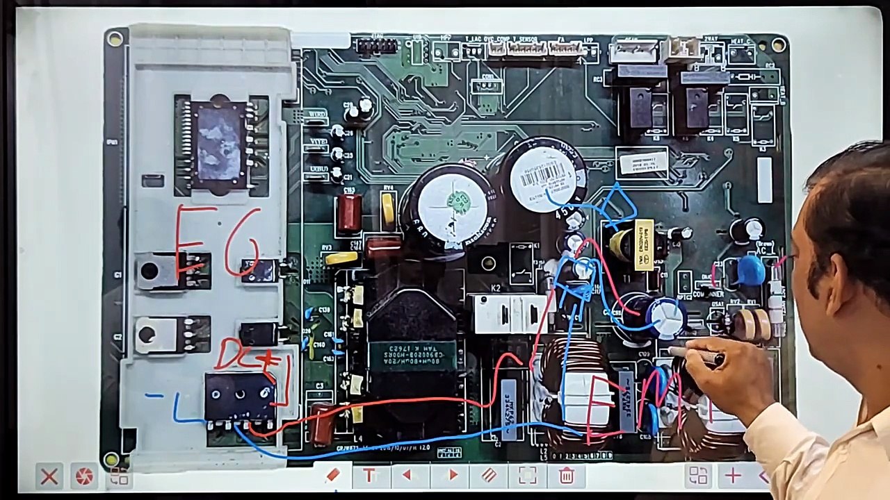 Gree Dc inverter ac E6 H5 LC L3 E7 error outdoor pcb Dc inverter ac pcb training cclass Babar - DC Inverter A C PCB Training Class (720p, h264, youtube)