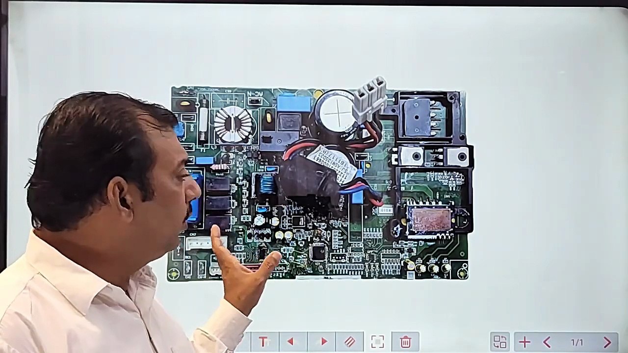 PEL Dc inverter ac F7 error outdoor pcb Dc inverter ac pcb lecture class Babar Electronics - Babar Electronics HVACR (720p, h264, youtube)