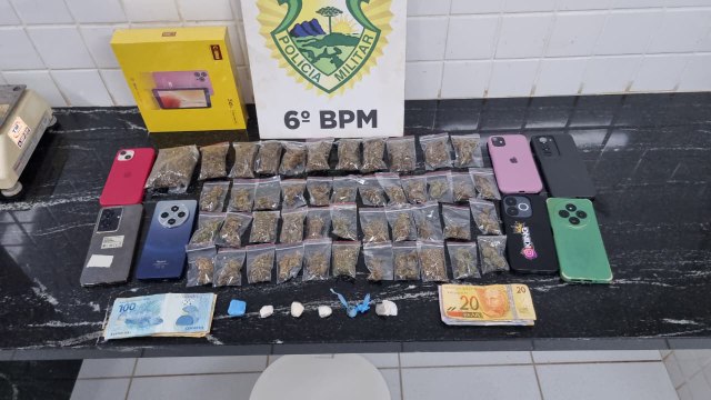 Quatro pessoas são detidas por tráfico de drogas no Bairro Universitário, em Cascavel