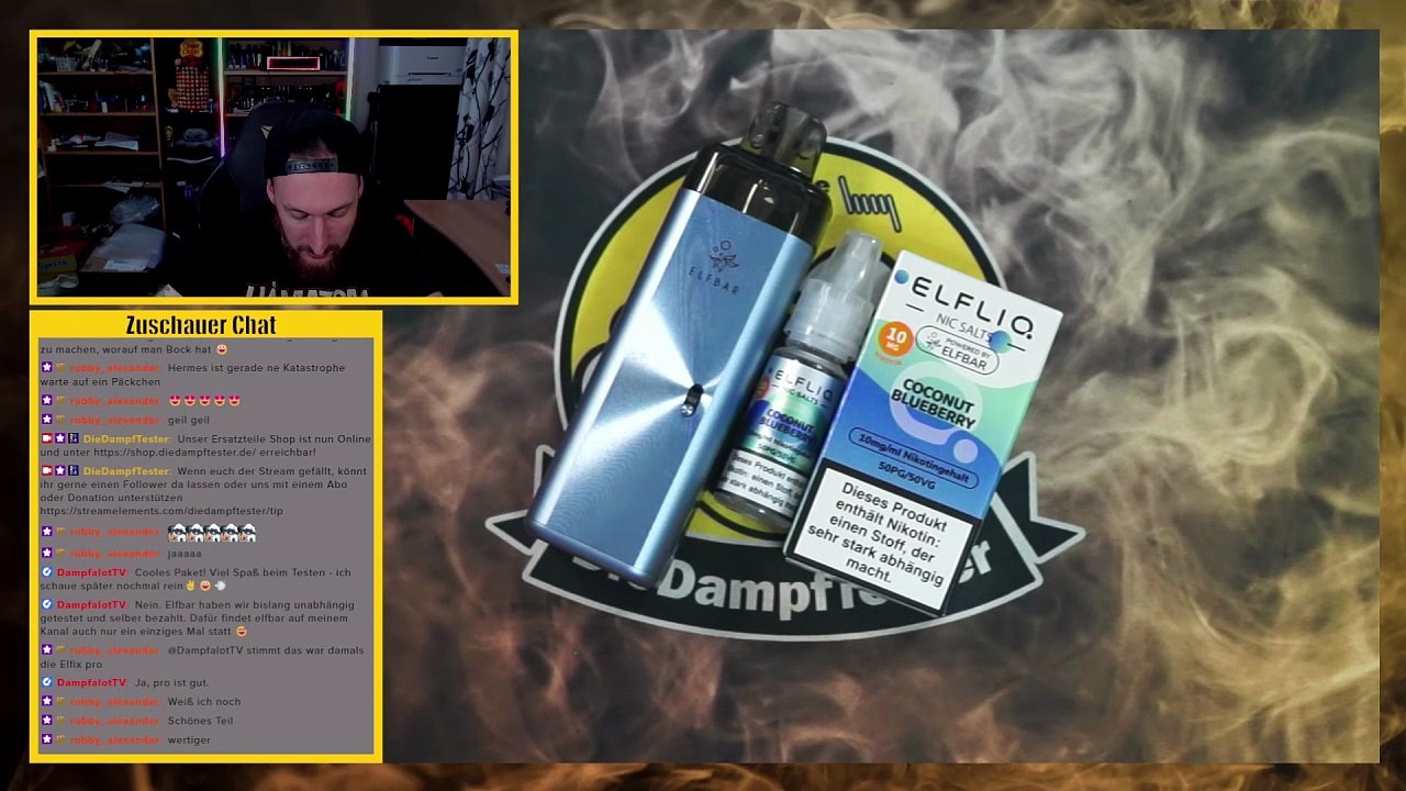 Elfliq Coconut Blueberry Liquid Geschmackstest