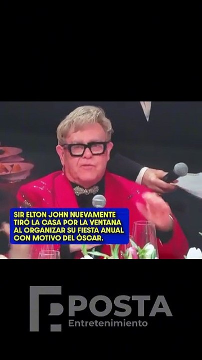 Actores mexicanos celebran con Elton John en gala benéfica en Los Ángeles