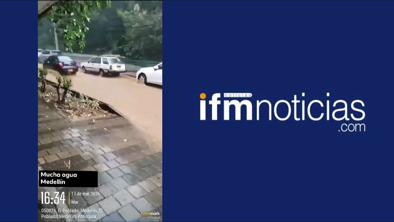 Fuertes lluvias en Medellín