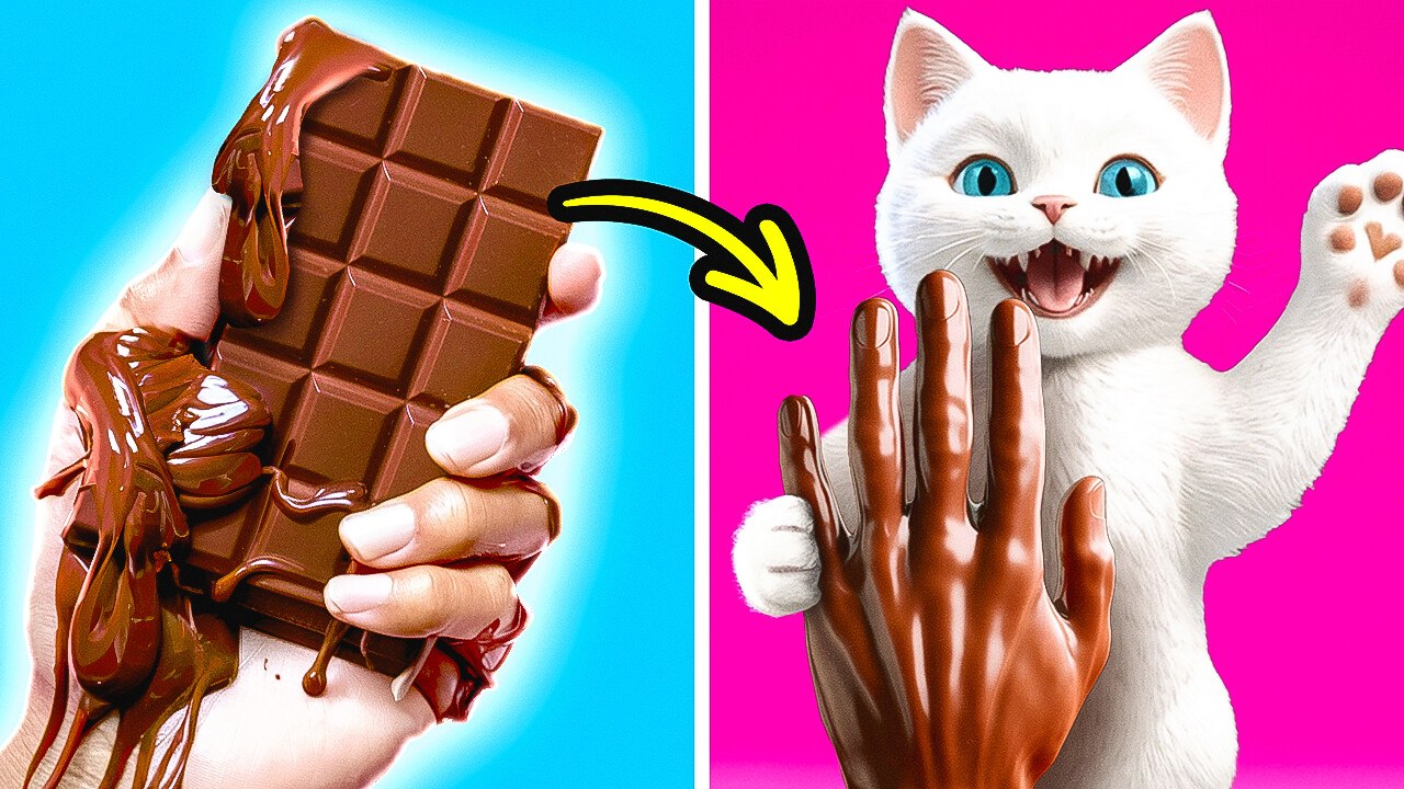 SWEET CHOCOLATE CAT'S PAWS TESTING CRAFTS | Funny Cat Stories By Meow-some!