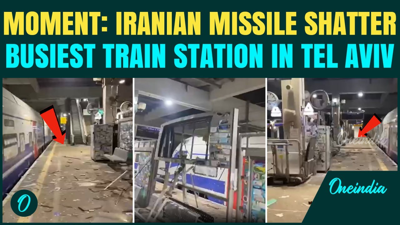 Iran’s CLUSTER Munitions Hammer Tel Aviv; Central Train Station TURNS INTO Ghost town after Impact