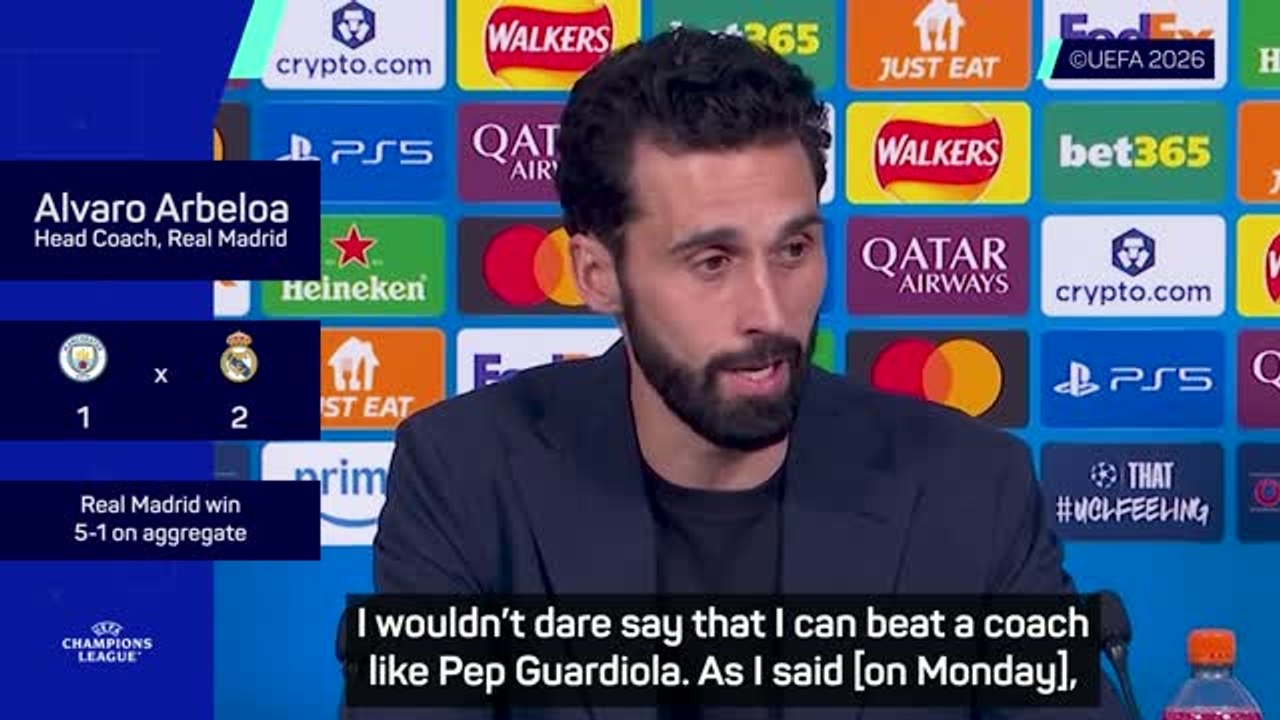 Arbeloa hails Guardiola after Real knock City out of Champions League