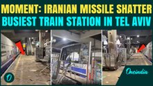 Iranian Missiles HAMMER Tel Aviv’s Busiest Train Station;Chilling MOMENT of Strike as Israelis Flee