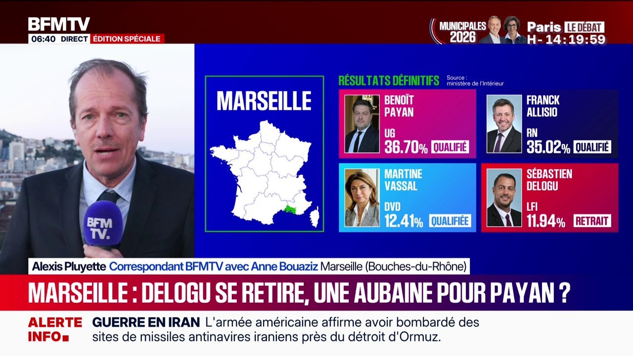 Municipales à Marseille: le retrait de Sébastien Delogu (LFI), une aubaine pour Benoît Payan?