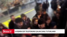 İstanbul'da metrobüs durağında 6 kişinin cep telefonunu çalan zanlı tutuklandı