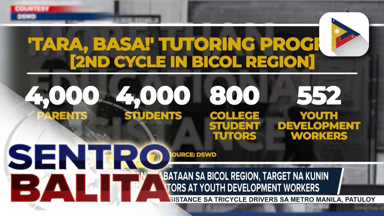 DSWD-Bicol, kukuha ng mas maraming college students para maging tutor sa 'Tara, Basa!' tutoring program ng  DSWD | ulat ni Paul Hapin - Radyo Pilipinas - Albay
