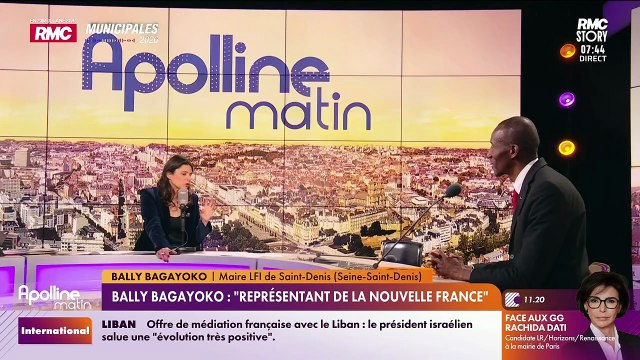 Apolline de Malherbe face à Bally Bagakoko dans Apolline matin