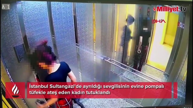 İstanbul'da dehşet! Eski sevgilinin evini pompalı tüfekle taradı