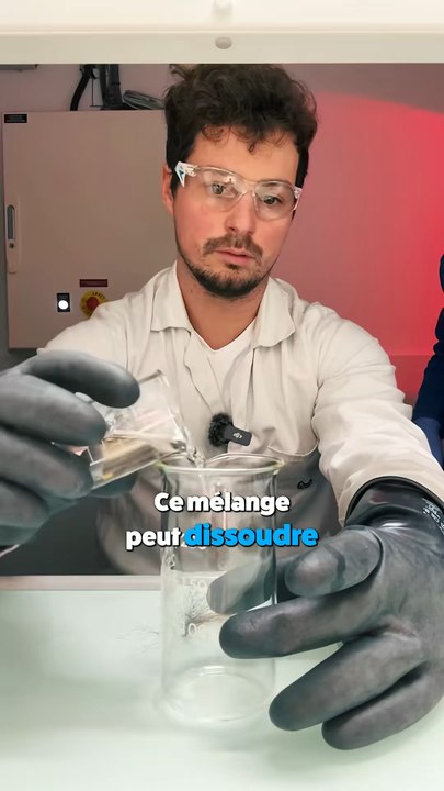 Ce mélange peut dissoudre n’imp quoi ?? #ApprendreSurTikTok #sciences #experience