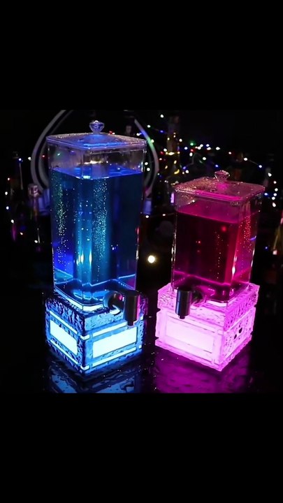 LED Glowing Beer Keg Dispenser 2L/3L with Tap – Light-Up Beverage Container for Parties & Events