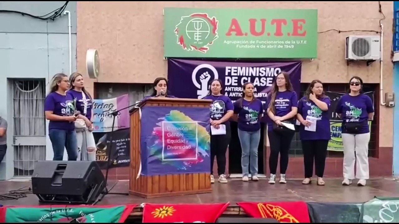 8M en Paso de los Toros - Acto del PIT CNT y lectura de proclama de LAS HILDAS - 08/03/2026