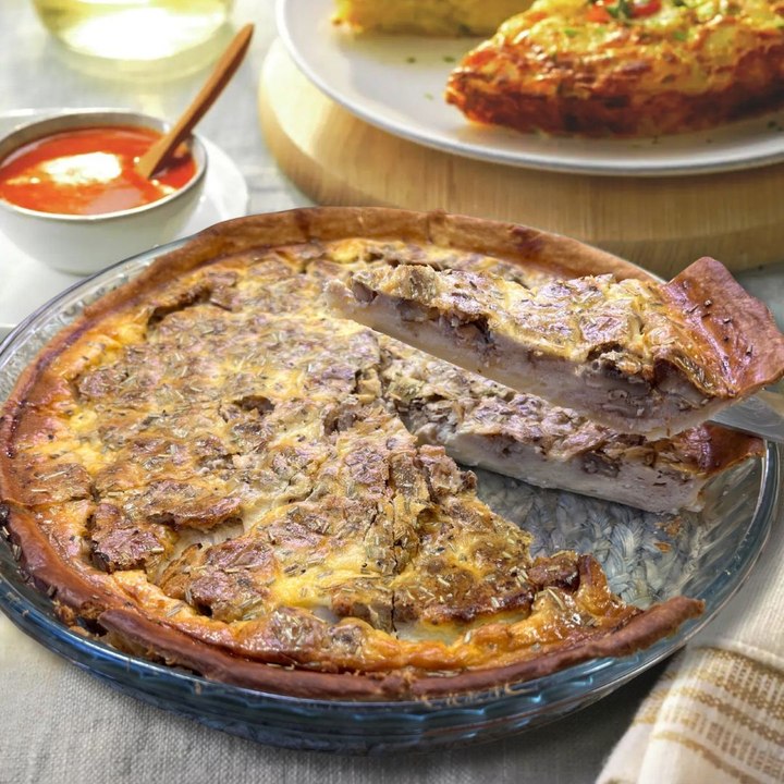 Quiche de gorgonzola y nueces